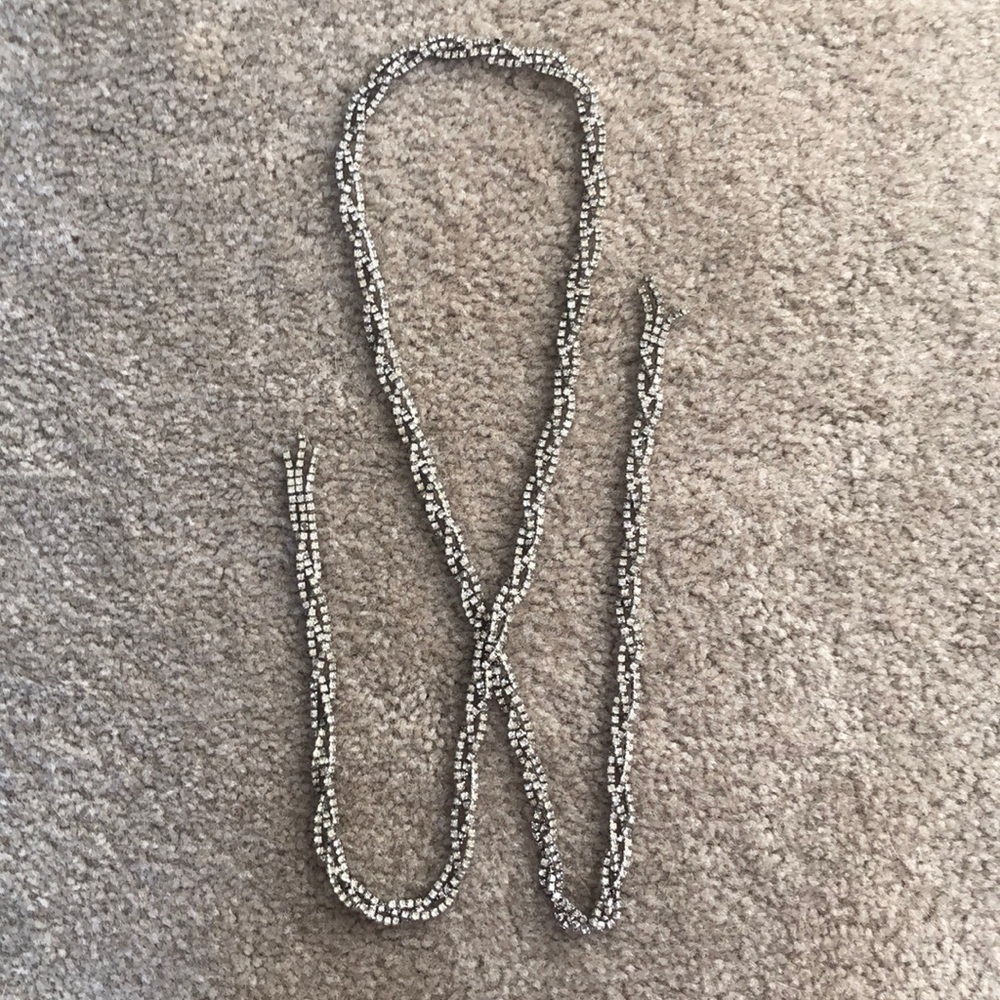 Vintage Braided Rhinestone Necklace/Belt